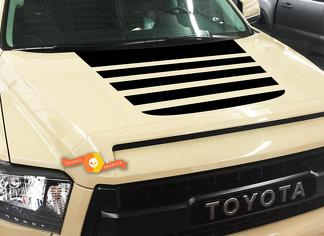 Toyota Tundra Truck 2014-2018 Blackout Vinyl Hood Stripes Decal
