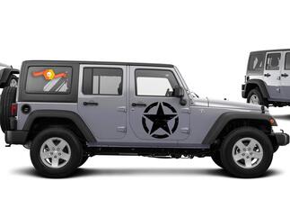 Army Star distressed decal fits Jeep large 20