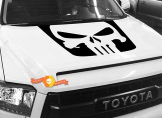 Punisher Skull Hood graphics decal for TOYOTA TUNDRA 2014 2015 2016 2017 2018 #5
