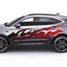 Jaguar E-Pace Side Flame Gradient Color Doors Graphics decal Logo sticker
 2