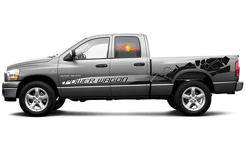 Dodge RAM Power Wagon the all-new 2019 Stickers Decals side graphics stripe
