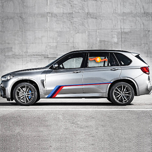 M-Style Side Graphics Vinyl Decal Set for BMW X5 F15 / X5 M F85 2013-2018