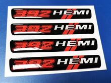 Steering Wheel Hemi 392 emblem domed Sticker Decal Challenger Charger
 3