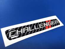 One Steering Wheel Challenger Carbon Fiber emblem domed Sticker Decal style
 2