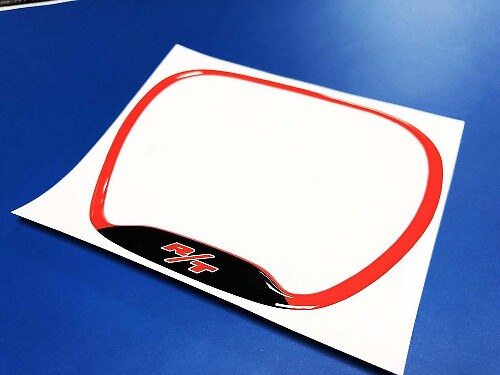 R/T Steering Wheel Trim Ring Domed Emblem Decal for Dodge Challenger Charger 