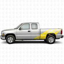 Jagged Bedside Vinyl Stripes for Chevrolet Silverado 1500 GMT800 1999-2007_3