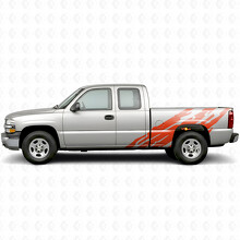 Jagged Bedside Vinyl Stripes for Chevrolet Silverado 1500 GMT800 1999-2007_4