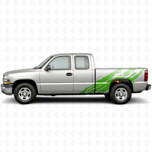 Jagged Bedside Vinyl Stripes for Chevrolet Silverado 1500 GMT800 1999-2007_6
