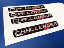 One Steering Wheel emblem domed Sticker Decal Challenger Dodge
 2