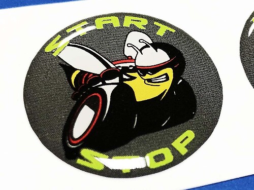 Start Stop Logo Vinyl Stickers Decals for Dodge Challenger Charger