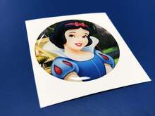 Snow White Fuel Door Insert emblem domed Sticker Decal for Challenger Dodge
 2