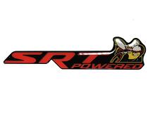 Scat Pack SRT Powered Bee Red Domed Badge Decal for Dodge Challenger Charger _2