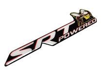 SRT Powered Domed Badge Decal for Dodge Challenger Charger _2