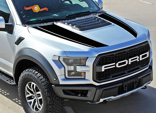Kit d’autocollants en vinyle pour graphiques de capot 2 pour Ford F150 Raptor 2017-2018