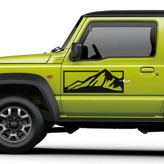 Side door Mountains Vinyl Decal Sticker fit to Suzuki Jimny
