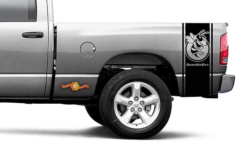 Dodge Ram Vinyl Racing Bed Side Stripe Rumble Bee Decal Sticker #36
