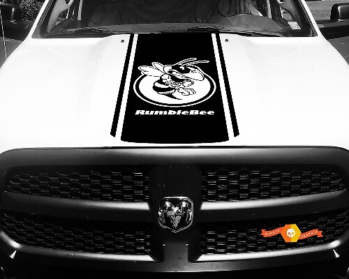 Dodge Ram 1500 Vinyl Decal HOOD Rumble Bee Stripe Stickers #44
