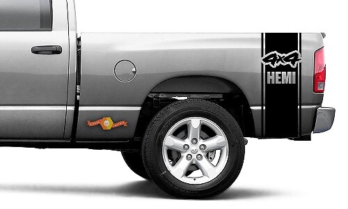 Dodge Ram Vinyl Racing Bed Side Stripe 4x4 Hemi Decal Sticker #54
