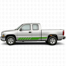 Slanted Racing Door & Rocker Panel Vinyl Stripes for Chevrolet Silverado 1500 GMT800 1999-2007_6