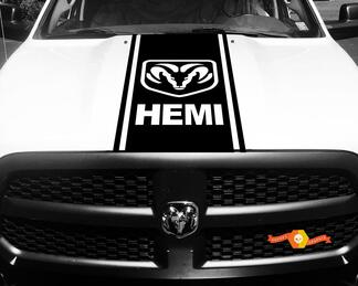 1500 2500 3500 Truck Vinyl Racing Decals Stripe Hemi Ram Dodge Hood Stickers  #75
