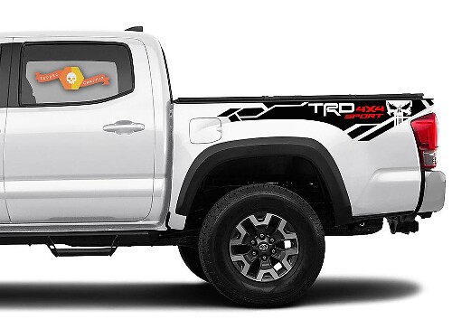2 X Toyota Tacoma Trd Pro 4x4 2016-2020 side Vinyl Decals sticker
