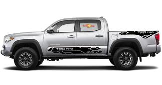 4 x Toyota Tacoma 2016-2019 (TRD OFF ROAD) PRO Sport side kit Vinyl Decals graphics sticker
