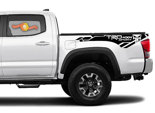 TRD 4x4 Sport Punisher Side Vinyl Decal Kit for Toyota Tacoma 2016-2020