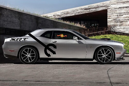 2 Side Dodge Challenger DEMON Pitchfork SRT 840 HP Side Vinyl Decals Graphics Sticker-3
