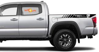 2X Tacoma Toyota TRD Off Road Truck Bedside Decals Vinyl Stickers
