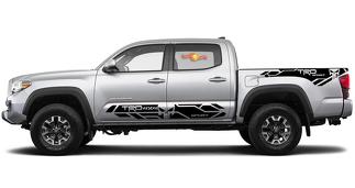 4X Toyota Tacoma Trd 4x4 Sport Scull side skirt Vinyl Decals 2016-2020
