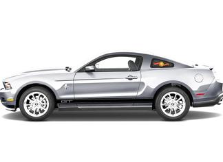 2X Sticker Decal Vinyl Side Door Stripes for Ford Mustang
