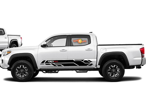 TRD PRO Geometric Style Sripe Side Vinyl Decal Sticker for Toyota Tacoma 2016-2020