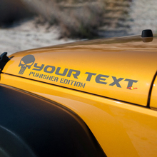 Rubicon Punisher Edition Bonnet Sticker Vinyl Decal for Jeep Wrangler 2