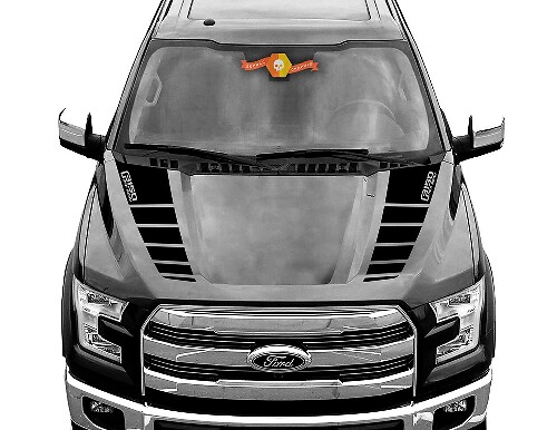 FORD F-150 Raptor Off-road Hood Graphics 2015 2019 Ford Racing Stripe Stickers Decals

