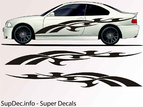Vinyl Auto Body Graphics EXTERIOR OUTSIDE Decal sticker B719