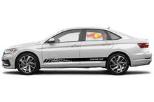 Racing rocker panel stripes vinyl decals stickers for Volkswagen Jetta GLI
 2