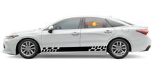 Racing rocker panel stripes vinyl decals stickers for Toyota Avalon Touring
 2