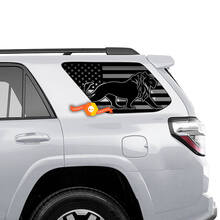 Rear Side Window Sticker Decal USA Flag Lion for any Car
 2