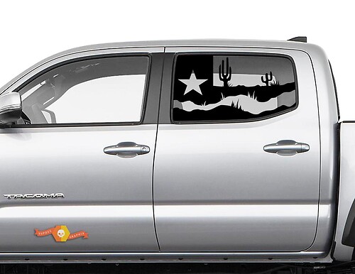 Texas Desert Landscape Side Window Vinyl Decal Sticker for Toyota Tacoma