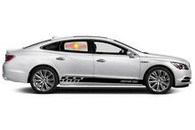 Racing rocker panel stripes vinyl decals stickers for Buick LaCrosse Essence
 4