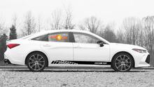 Racing rocker panel stripes vinyl decals stickers for Toyota Avalon
 2