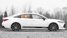 Racing rocker panel stripes vinyl decals stickers for Toyota Avalon
 3