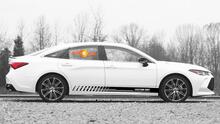 Racing rocker panel stripes vinyl decals stickers for Toyota Avalon
 4