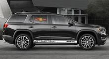 Racing rocker panel stripes vinyl decals stickers for GMC Acadia
 2