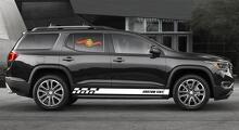 Racing rocker panel stripes vinyl decals stickers for GMC Acadia
 4