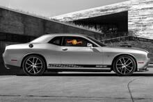 Racing rocker panel stripes vinyl decals stickers for Dodge Challenger
 2