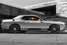 Racing rocker panel stripes vinyl decals stickers for Dodge Challenger
 4