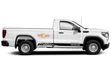 Racing rocker panel stripes vinyl decals stickers for GMC Sierra 1500
 3