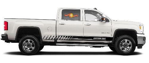 Custom Accent Stripes Rocker Panel Vinyl Decal Sticker for GMC Sierra HD