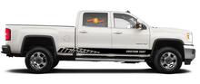 Racing rocker panel stripes vinyl decals stickers for GMC Sierra 2500HD
 3
